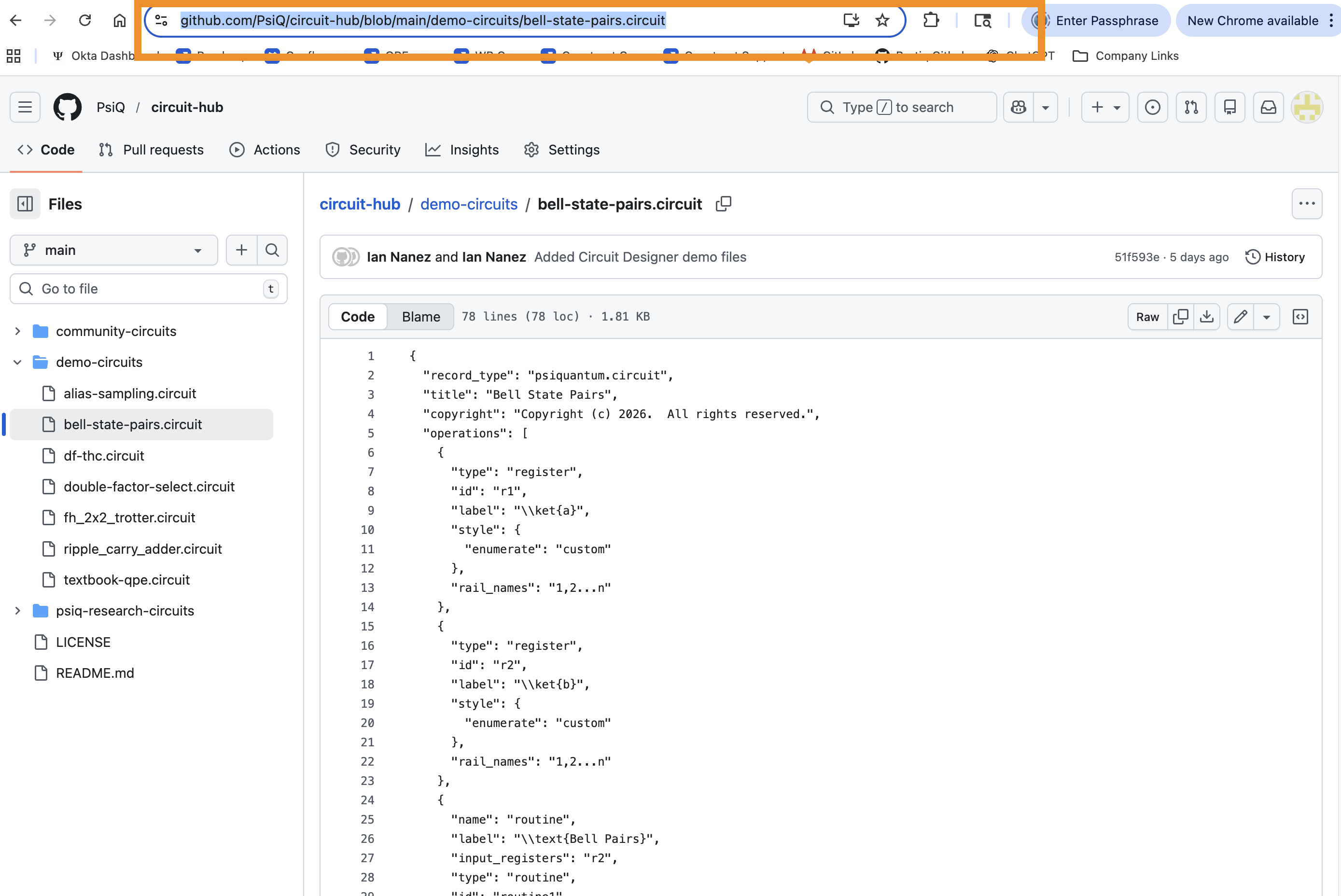 Copy Github Link