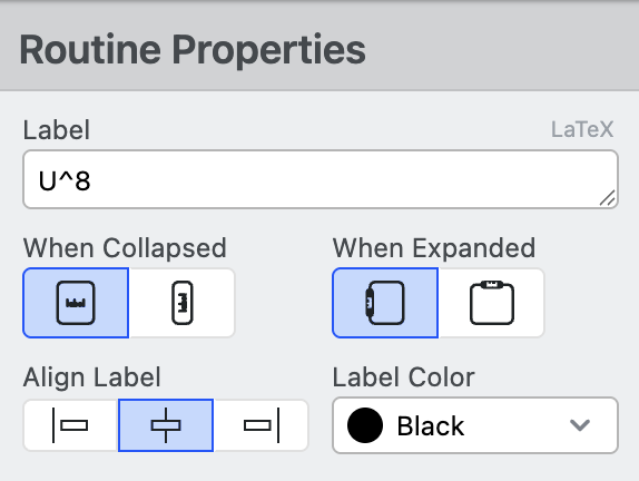 Routine Properties